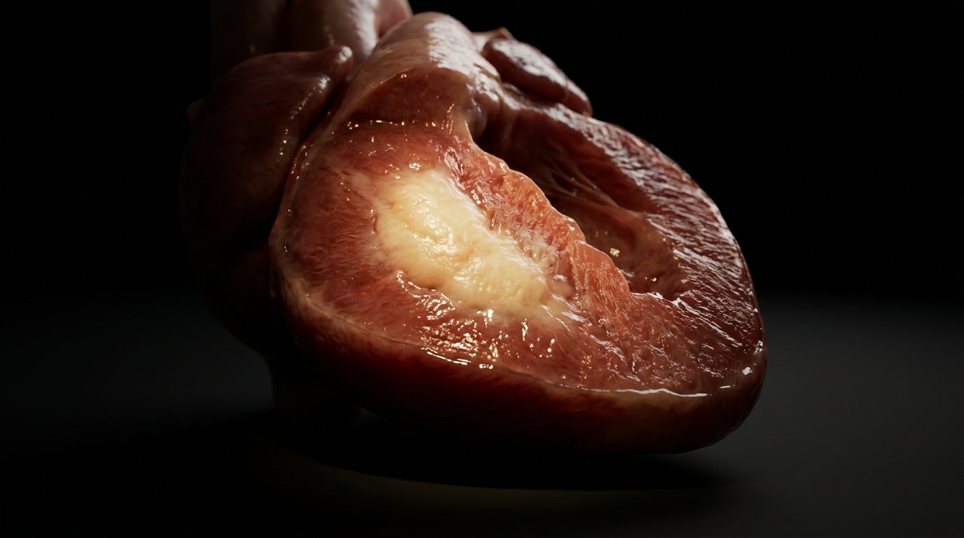 Coagulative Necrosis — pale myocardial infarct, tombstone myocytes, ischemic cell death