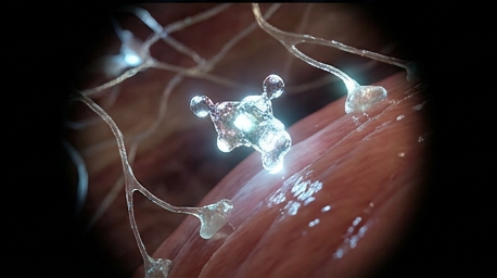 An antispasmodic molecule reaching the nerve and muscle, the overactive signal quieting