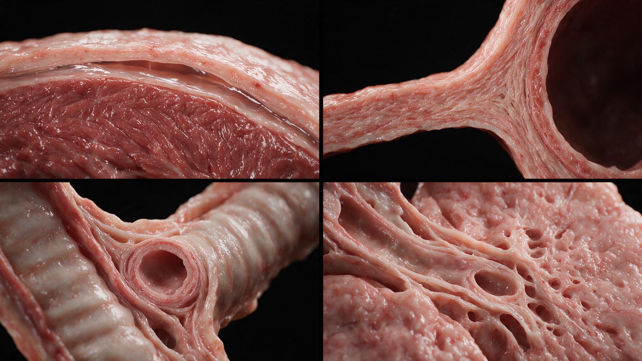 Planar axial and sagittal sections through the mediastinum showing the pericardial sac with air anterior to the heart, outlining the thin pericardial membrane against lung parenchyma