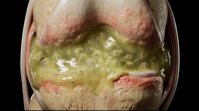Reactive vs Septic Arthritis — sterile immune complex arthritis versus disseminated gonococcal infection, purulent knee joint fluid