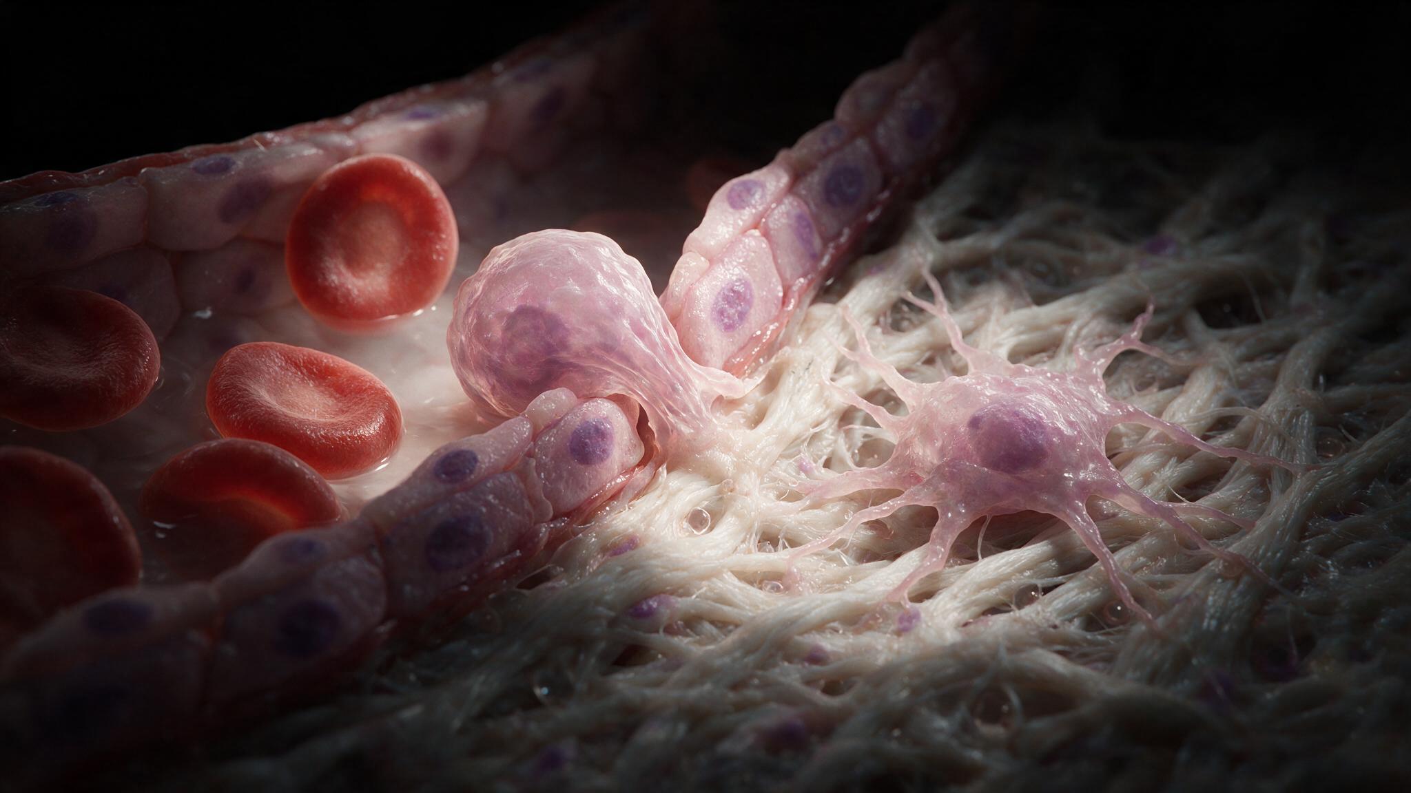 Erythema Nodosum — septal panniculitis, clean fat lobules divided by thickened inflamed septa with dense immune infiltrate, UE5 cinematic macro